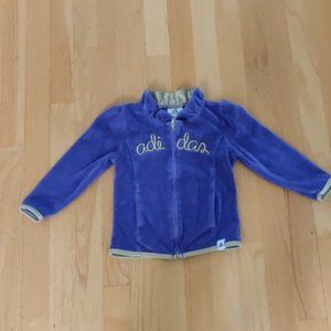 Tracksuit 2T Purple velour with gold trim